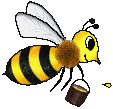 gezeichnete Biene Arbeiterin